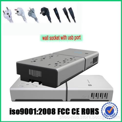 Power strip with multi usb port,for tablet mobile power strip with multi port,for macbook pro multi port wall socket